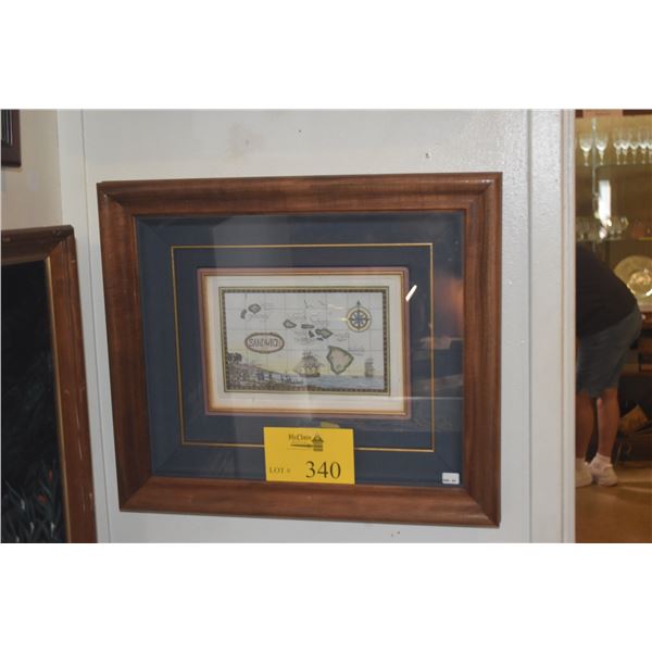 KOA FRAMED PRINT, SANDWICH ISLES, 120/275 (18 1/2" X 16")