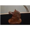 Image 2 : VINTAGE MID CENTURY HAWAIIAN CARVED WOOD UNICORN PERFUME BOTTLE