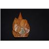 Image 2 : VINTAGE HAND CARVED MONKEYPOD WOOD PERFUME BOTTLE W/ORIGINAL BOX, CA. 1940'S