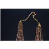 Image 3 : 10 STRAND NECKLACE, FEATURES THIN, DISK SHAPED NEISHI BEADS CRAFTED FROM NATURAL COCONUT SHELLS (30"