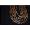 Image 4 : 10 STRAND NECKLACE, FEATURES THIN, DISK SHAPED NEISHI BEADS CRAFTED FROM NATURAL COCONUT SHELLS (30"