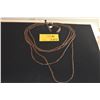 Image 1 : SINGLE STRAND NECKLACE, FEATURES THIN, DISK SHAPED NEISHI BEADS CRAFTED FROM NATURAL COCONUT SHELLS 