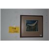 Image 1 : KOA FRAMED LITHOGRAPH BY JEAN CHARLOT (1898-1979), DEPICTING A CHILD UNDER A BLANKET AGAINST A BLUE 