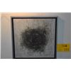 Image 2 : FRAMED ACRYLIC ABSTRACT, POLYMER ON CARVED PLYWOOD, TITLED "CORE III"; SIGNED HAYASHIDA '69 (14 1/2"