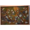 Image 3 : FRAMED ACRYLIC ABSTRACT ON CANVAS TITLED "WEB"; SIGNED SATORU '09