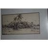 Image 2 : FRAMED DRAWING, SHACK; SIGNED SIMPKINS (13 1/2" X 9")