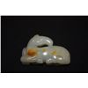 Image 2 : NEPHRITE JADE RECUMBENT HORSES (CHINA)