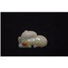 Image 3 : NEPHRITE JADE RECUMBENT HORSES (CHINA)