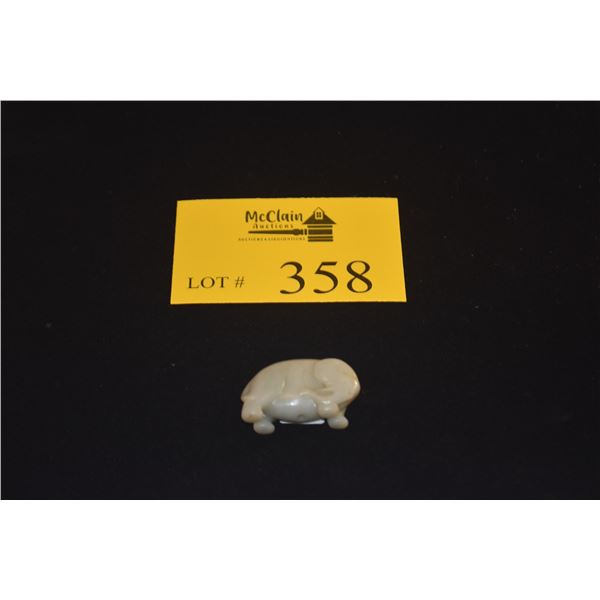 NEPHRITE ELEPHANT BEAD (1 7/8")