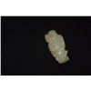 Image 5 : NEPHRITE JADE CARVINGS: TSUNG & HYDRA (1 3/4" TO 2 1/8") (2 PCS) (DOES NOT INCLUDE STAND)