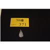 Image 1 : 14K WG CHINESE GLASS JADEITE JADE GOURD & MUSKRAT PENDANT (1 1/2")