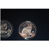 Image 3 : ISLE OF MAN 1 CROWN COMMEMORATIVE COINS, 1 OUNCE FINE SILVER EACH (1988-1996) (9 PCS)