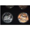 Image 4 : ISLE OF MAN 1 CROWN COMMEMORATIVE COINS, 1 OUNCE FINE SILVER EACH (1988-1996) (9 PCS)
