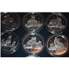 Image 4 : ISLE OF MAN 1 CROWN COMMEMORATIVE COINS, 1 OUNCE FINE SILVER EACH (2007-2016) (10 PCS)