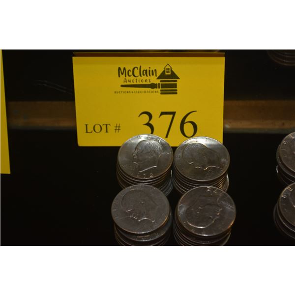 1992 EISENHOWER DOLLARS (40 PCS)