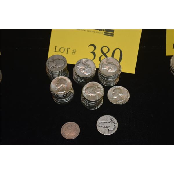 WASHINGTON QUARTERS: 1941, 1942-3, 1943, 1944-3, 1945-3, 1948, 1950-2, 1951, 1952-2, 1953-3, 1954-3,