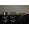 Image 2 : STERLING SILVER FISHER TOOTHPICK HOLDERS & TOWLE STERLING BABY CUP (3 PCS)