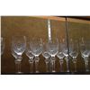 Image 3 : VINTAGE WATERFORD CUT CRYSTAL STEMWARE, CURRAGHMORE PATTERN (22 PCS)