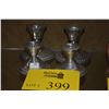 Image 1 : STERLING SILVER CANDLE HOLDERS (4 PCS)