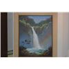Image 3 : FRAMED ORIGINAL WATERFALL PAINTING BY ED FURUIKE (20 1/2" X 24 1/2")