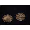 Image 3 : PAIR OF BEJEWELED SILVER DISCS (PAIR)