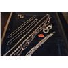Image 1 : STERLING SILVER NECKLACES, BRACELET, EARRINGS, BROOCH (58.9 GTW) (7 PCS)