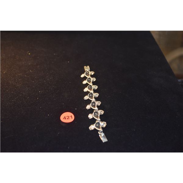 JUDITH RIPKA STERLING SILVER CALLA LILY BRACELET (33 G)