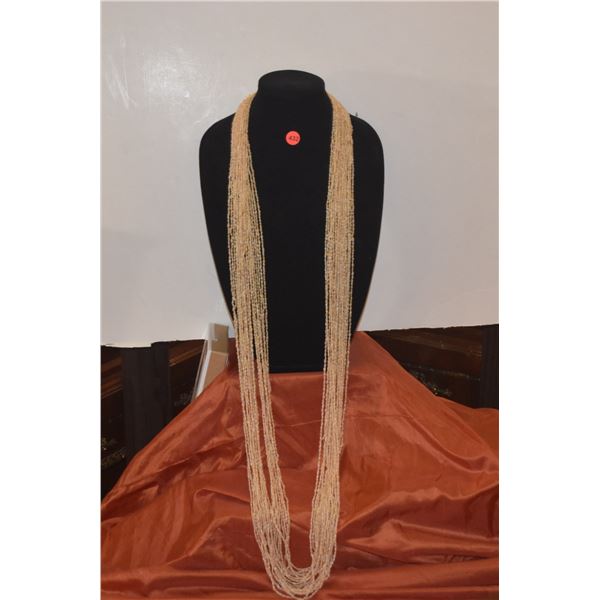 23 STRAND SOUTH PACIFIC MITRE SHELL LEI (60")