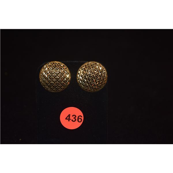 14K DISC EARRINGS (5.3 GTW)