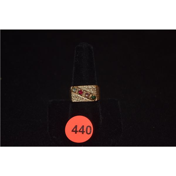 10K TOPAZ & RUBY RING (6.2 GTW)
