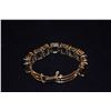 Image 3 : 14K SMOKEY QUARTZ LINK BRACELET W/SAFETY CHAIN (26 GTW)