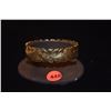 Image 1 : 14K HAWAIIAN BANGLE BRACELET, HAWAIIAN FLORAL MOTIF W/SCALLOPED EDGES & ENGRAVED FLOWERS & FOLIAGE, 