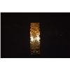Image 3 : 14K HAWAIIAN BANGLE BRACELET, HAWAIIAN FLORAL MOTIF W/SCALLOPED EDGES & ENGRAVED FLOWERS & FOLIAGE, 