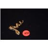 Image 1 : 14K COILING SNAKE-FORM BROOCH W/RUBY EYES (6.4 GTW)