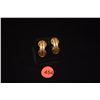 Image 1 : 18K YG, WG & ROSE GOLD EARRINGS (7.5 GTW)