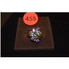 Image 2 : 14K AMETHYST, BLUE TOPAZ & MELEE DIAMOND RING (4.6 GTW)
