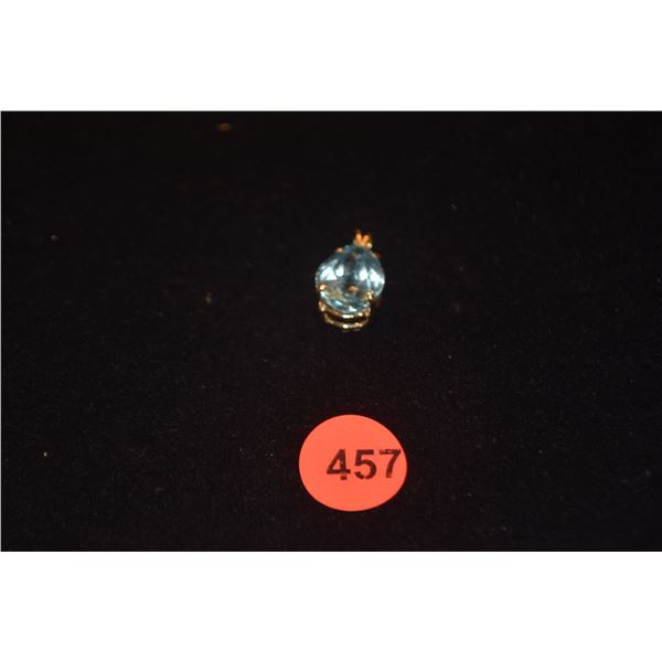 14K BLUE TOPAZ PENDANT (6.3 GTW)