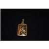 Image 2 : MING'S 14K DIAMOND (4 MM, APPROX .25 CT) PENDANT, OPENWORK BIRD & FLOWERING BRANCH DESIGN W/BEADED B