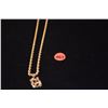 Image 1 : 14K TWISTED ROPE CHAIN NECKLACE W/OPENWORK NUGGET-STYLE PENDANT (38.9 GTW)