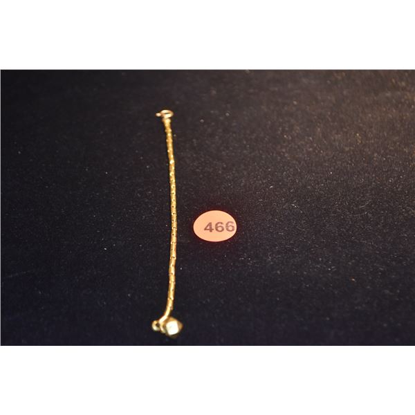 14K BAR-LINK BRACELET, THAI STYLE DESIGN (7.5 G)