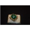 Image 2 : 14K MALACHITE CABOCHON RING (5.9 GTW)