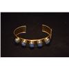 Image 3 : 14K SAPPHIRE CABOCHON CUFF BRACELET (285 GTW)