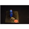 Image 1 : 14K CAT PENDANT W/MELEE DIAMOND COLLAR (1.7 GTW) & LAPIS CAT PENDANT W/14 MOUNTING (2 PCS)