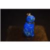 Image 4 : 14K CAT PENDANT W/MELEE DIAMOND COLLAR (1.7 GTW) & LAPIS CAT PENDANT W/14 MOUNTING (2 PCS)
