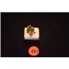 Image 1 : 14K EMERALD & MELEE DIAMOND RING (7 GTW)