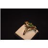 Image 3 : 14K EMERALD & MELEE DIAMOND RING (7 GTW)