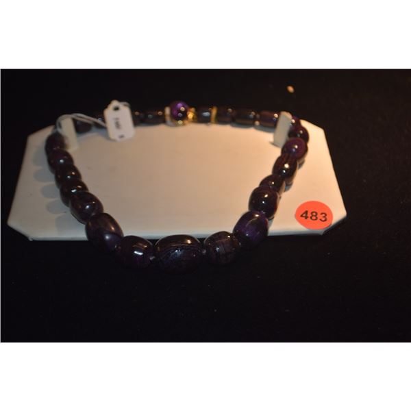14K SUGILITE NECKLACE (16")