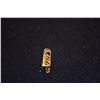 Image 3 : 14K PERIDOT-COLORED GLASS STONE PENDANT (4 GTW)