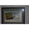 Image 2 : FRAMED WATERCOLOR-MIXED MEDIA, LAWN BOAT SERIES BY DOROTHY RIES FAISON (15" X 12")