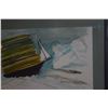 Image 3 : FRAMED WATERCOLOR-MIXED MEDIA, LAWN BOAT SERIES BY DOROTHY RIES FAISON (15" X 12")